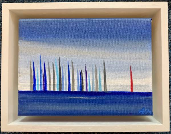 - Acrylic on Canvas, Painting by Annabel Menheneott, measuring 13 x 18 cm (H x W) framed at 17 x 22 cm £275
